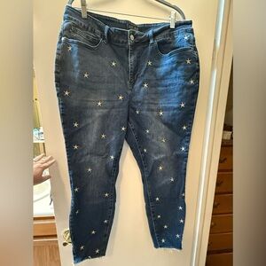 Judy Blue star detail jeans size 18w